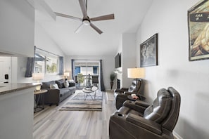 This is the main living room area of the home