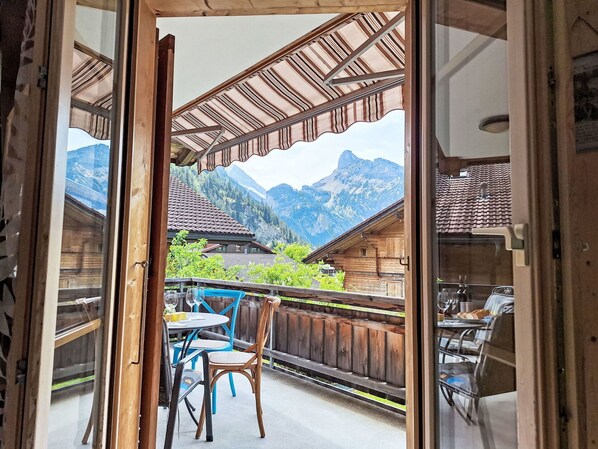 Balcony, Porch, Chair, Eco Hotel, Hardwood, Wood Stain, Houseplant, Lumber, Siding, Mountain Village