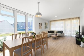An open concept design: Dining area & Living area