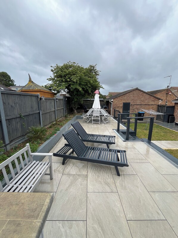 raised patio