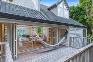 Hammock on front deck