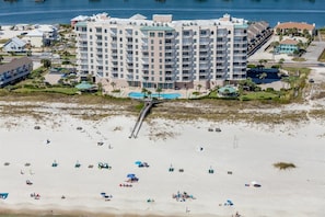 Aerial view of Spanish Key from Gulf