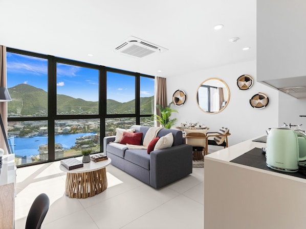 Living Room + Kitchen