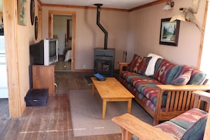 Entering the Bunk House into the living room.