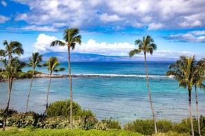 Watch waves roll in under vibrant blue skies framed by tropical foliage Hale-Moana-At-Montage-Kapalua-Bay