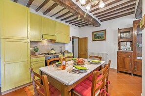 Kitchen and dining area