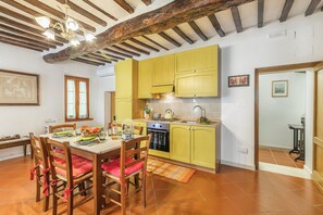 Kitchen and dining area
