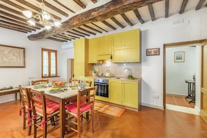 Kitchen and dining area