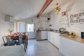 Kitchen and dining area