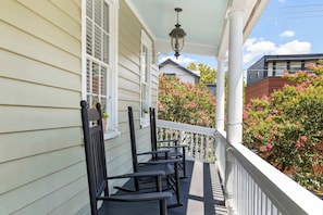 Start your mornings rocking on the classic front porch—perfect for coffee and conversation.
