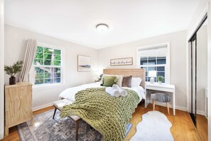 Here is the bedroom with comfortable king size bed