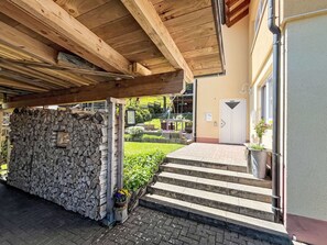 Home, Door, Stairs, Cottage, Garden, Shade, Estate, Landscaping, Flagstone, Porch