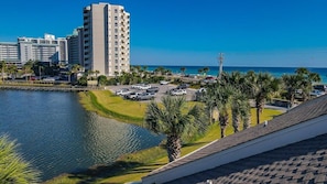Scenic view of the Gulf - drone shots