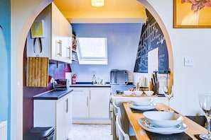 Kitchen and dining area
