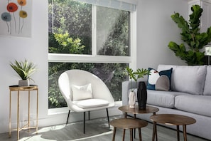 "Your home away from home in this living room."