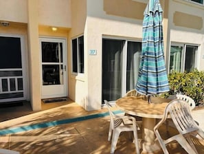Patio table and chairs