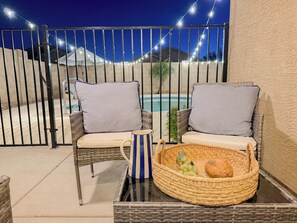 Terrace by the pool