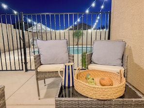 Terrace by the pool