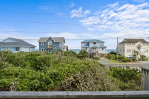 From the front door to the dunes in under a minute. Enjoy the ocean views from the front deck 