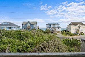 From the front door to the dunes in under a minute. Enjoy the ocean views from the front deck