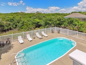 Enjoy a dip in the Private Pool out back after a day at the beach.