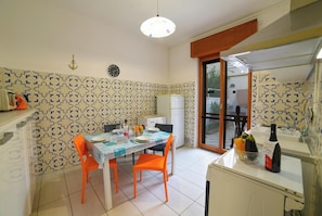Kitchen and dining area