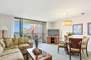 Kaanapali Shores 529 Sit and relax at the unit comfortable sofa