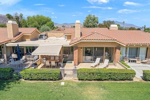 Charming home set in a well-maintained lawn for outdoor relaxation