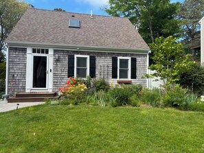 Front of House with lovely garden