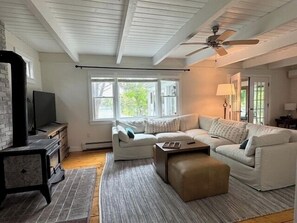 Comfortable living room with TV