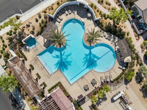 Aerial view of the amazing communal amenities!
