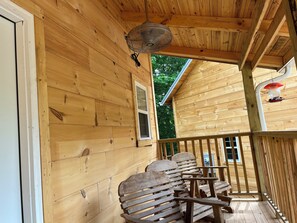 Covered relaxing front porches