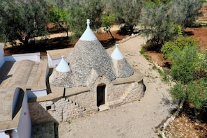 Vue aérienne du trullo