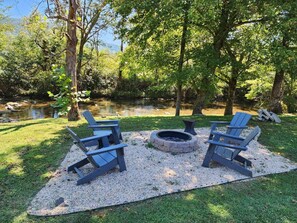 ✨ Unwind by the fire after a day of adventure.