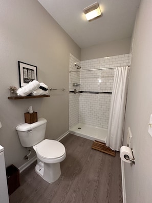 Bathroom with shower stall