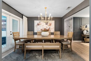Architecture, Building, Dining Room, Dining Table, Furniture