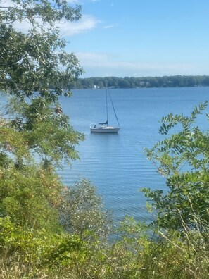 View of White Lake from bluff
