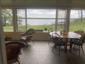 View from living room to lakeside
