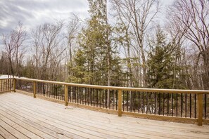 Step out onto your private deck—ideal for morning coffee or stargazing.