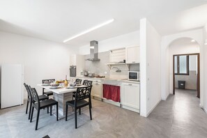 Kitchen and dining area