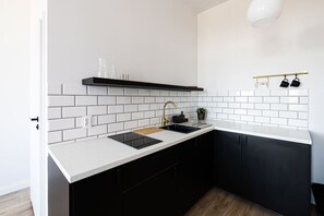 Spacious private kitchenette – ideal for longer stays