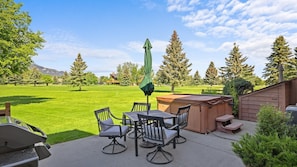 Patio Space across the fairway to club house