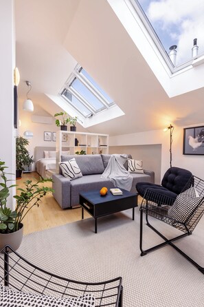Upper part of the apartment with 2 bedrooms