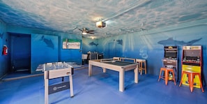 Your ultimate play zone! Get ready for hours of excitement in the game room!