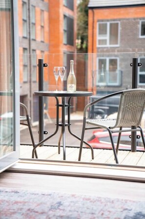 With a balcony that spans the whole front of the house, bring the outside in and breathe the fresh air of the surrounding countryside