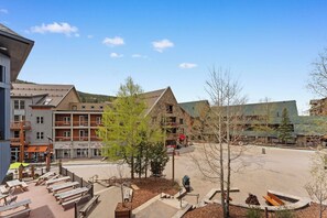 View of River Run Village from the private balcony.