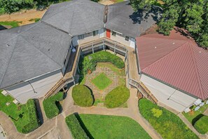 Ariel view of the property