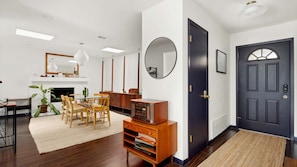 Entryway into the home and dining area
