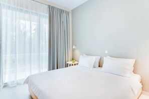Modern and serene sleeping space – designed for your relaxation.