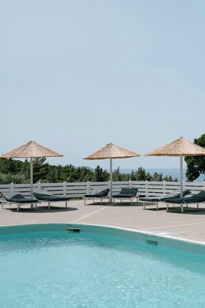 Pool area - Corners of the exterior - Under the Aegean sun 
